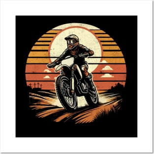 Motocross Vintage Enduro Dirt Bike Motorcycle MX Biker Posters and Art